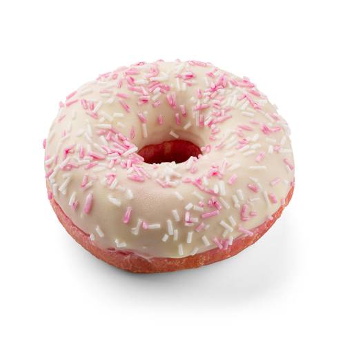 Donut Pink and White