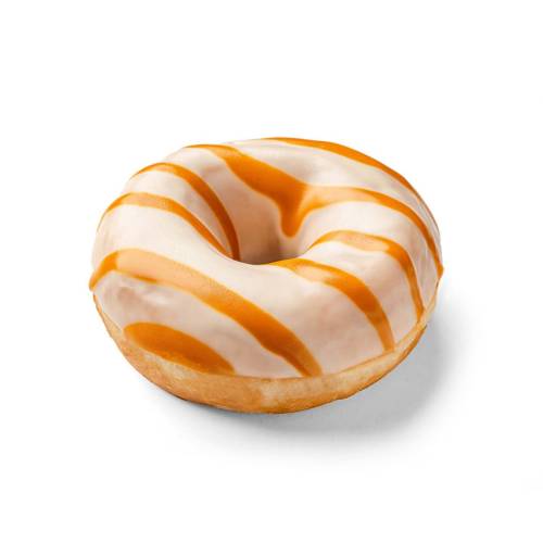White Donut with Caramel Filling