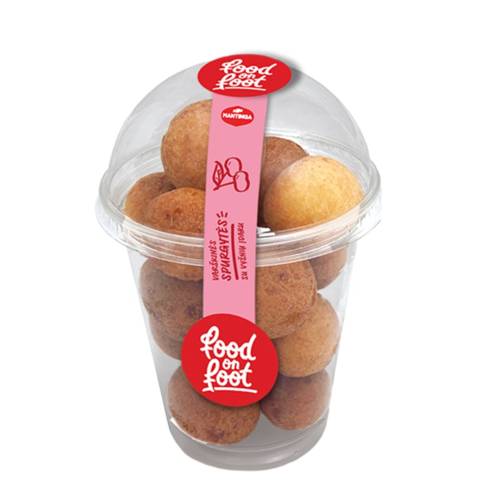 Mini Curd Berliner Balls with Cherry Flavoured Filling